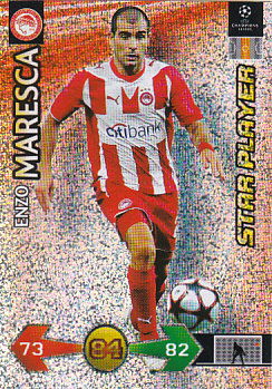 Enzo Maresca Olympiacos FC 2009/10 Panini Super Strikes CL Update Star Player #433